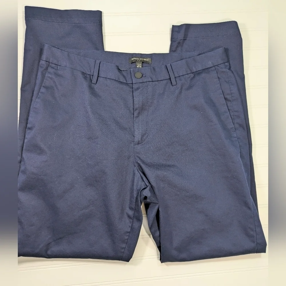 Banana Republic Navy Slim Fit Pants